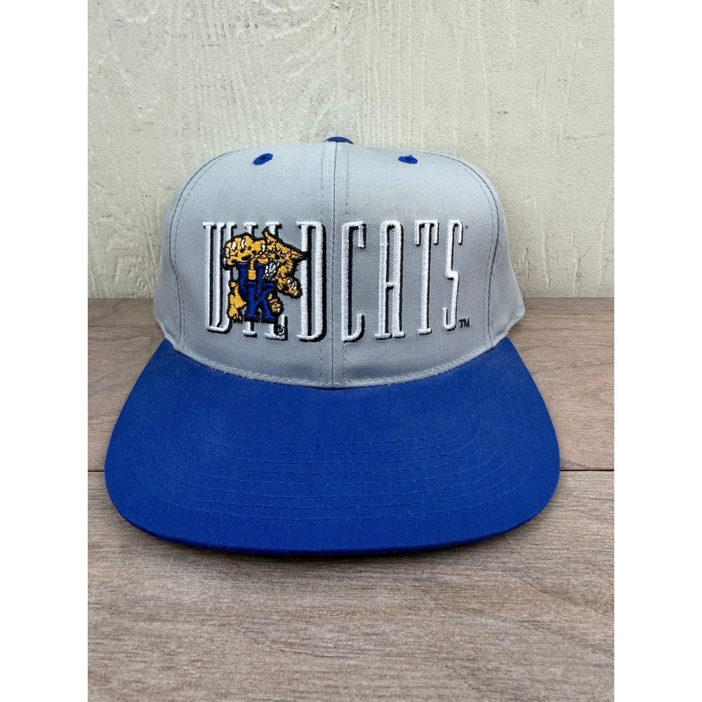 Kentucky Wildcats Hat Signatures Snapback Vintage Grey Blue
